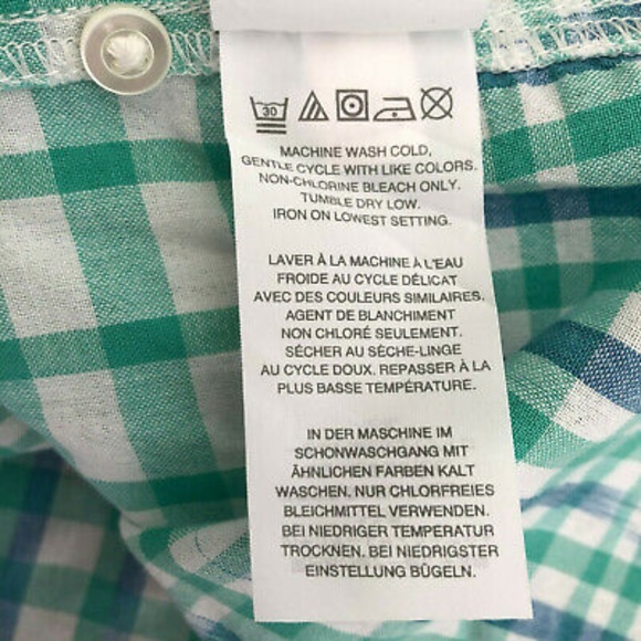 J. Crew Gingham Ikat Popover Shirt - Picture 8 of 8